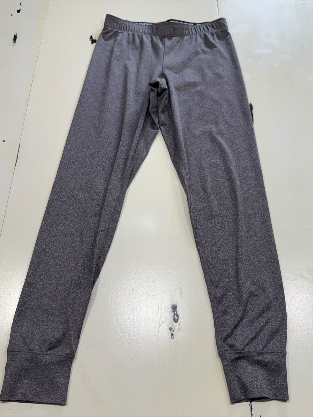 PINK Victoria's Secret Ultimate Dark Heather Grey Logo Waistband Leggings (XS)